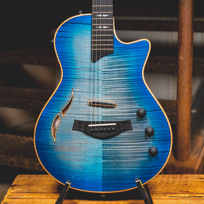 2023 Taylor T5z Pro Semi-Hollow Electric Guitar, Harbor Blue w/OHSC - Used