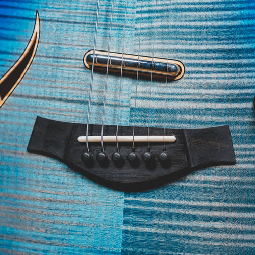 2023 Taylor T5z Pro Semi-Hollow Electric Guitar, Harbor Blue w/OHSC - Used