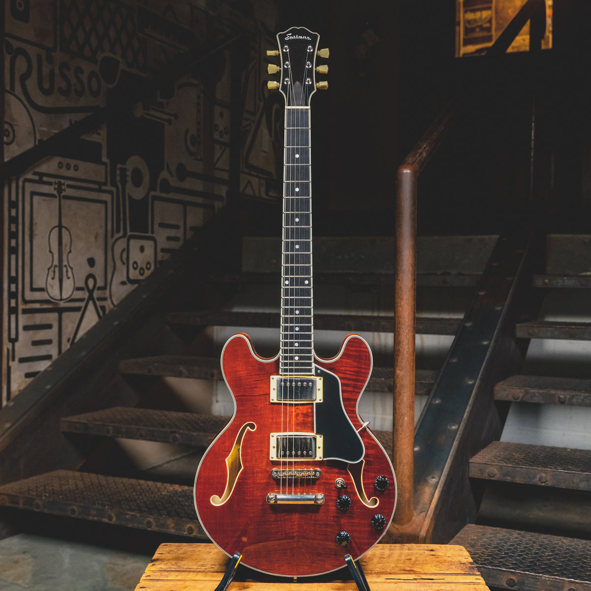 2022 Eastman T484 Classic Semi-Hollow Electric Guitar, Gold Burst - Used