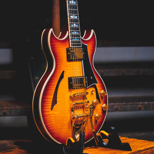 2011 Gibson Custom Shop Johnny A Signature Electric Guitar, Sunset Glow w/ OHSC - Used