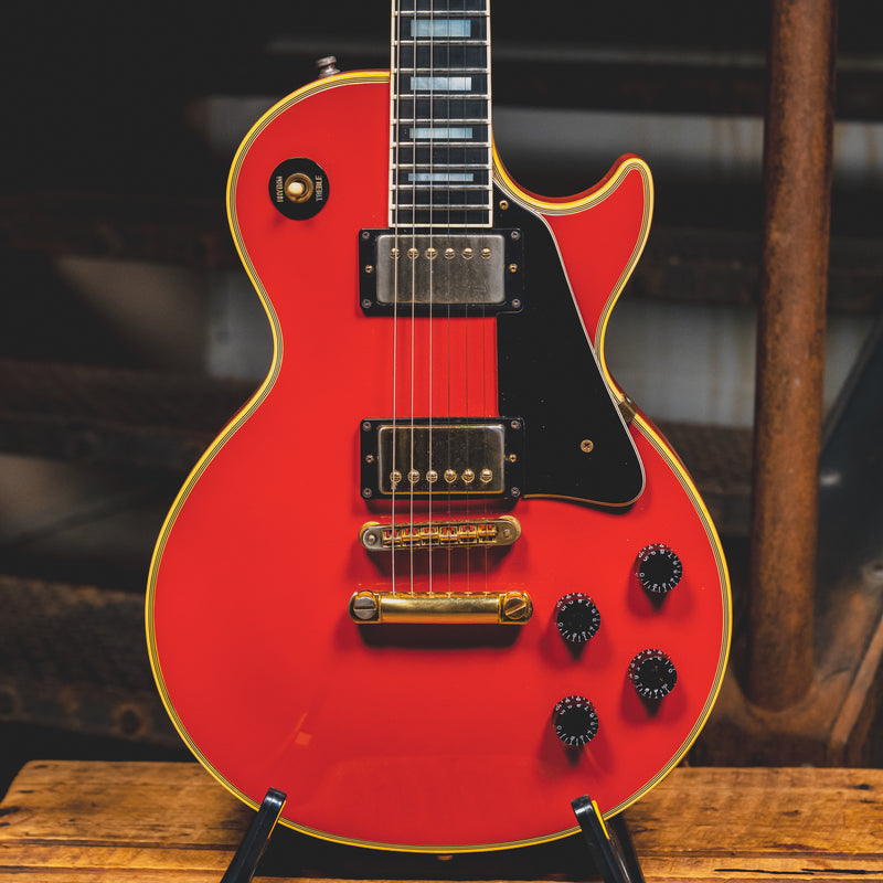 1985 Gibson Les Paul Custom Electric Guitar, Ferrari Red w/OHSC