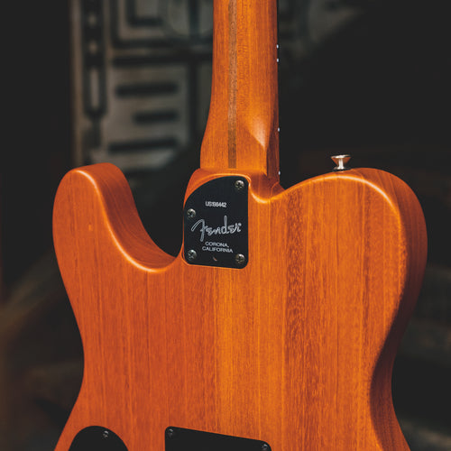 2019 Fender American Acoustasonic Telecaster Electric Guitar, Black w/OGB - Used