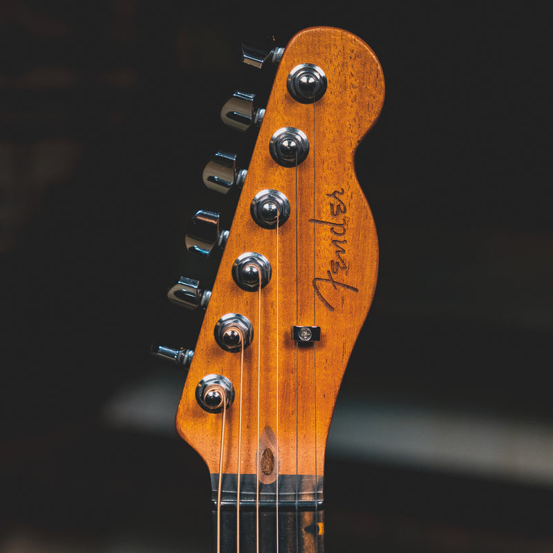 2019 Fender American Acoustasonic Telecaster Electric Guitar, Black w/OGB - Used