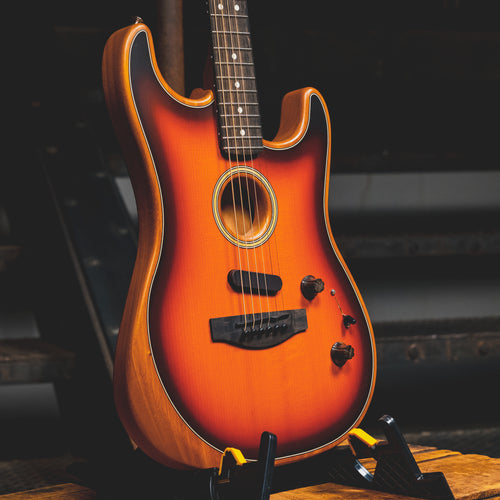 2021 Fender American Acoustasonic Stratocaster Guitar, Sunburst w/OGB - Used