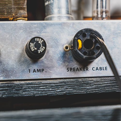 1960s Danelectro DM-25 Guitar Amp Head and Cabinet w/Footswitch and Slipcover - Used