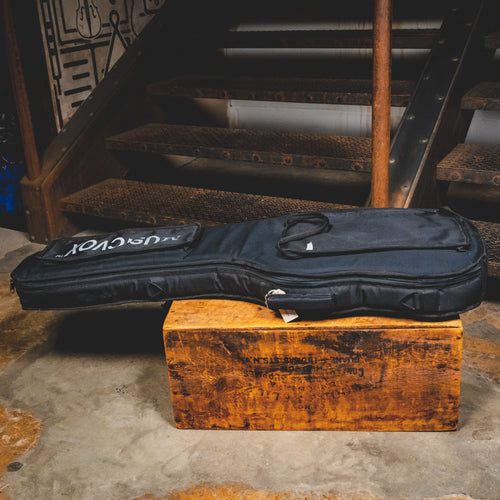 Musicvox Space Ranger Electric Guitar, Gold Sparkle w/Gig Bag - Used