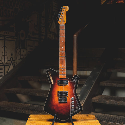 Sturner 1129 Semi-Hollow Electric Guitar, Rosewood Fretboard, Sunburst
