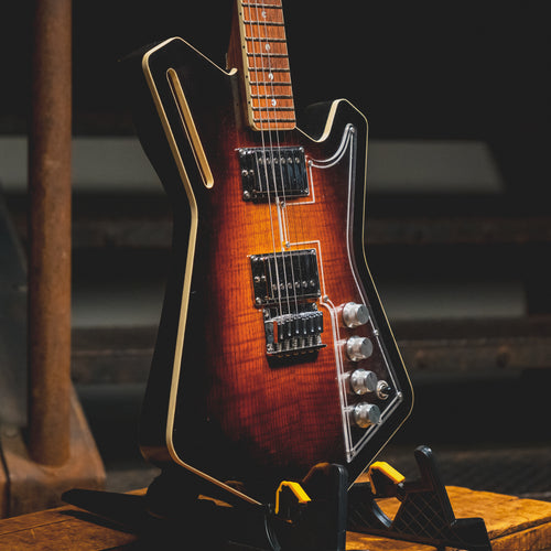 Sturner 1129 Semi-Hollow Electric Guitar, Rosewood Fretboard, Sunburst