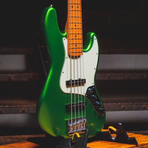 2021 Fender Player Plus Jazz Bass V 5 String Bass Guitar, Cosmic Jade w/ Gig Bag - Used