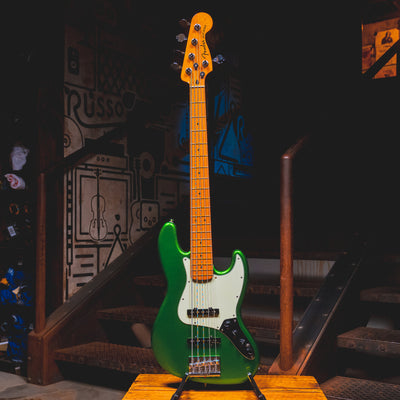 2021 Fender Player Plus Jazz Bass V 5 String Bass Guitar, Cosmic Jade w/ Gig Bag - Used