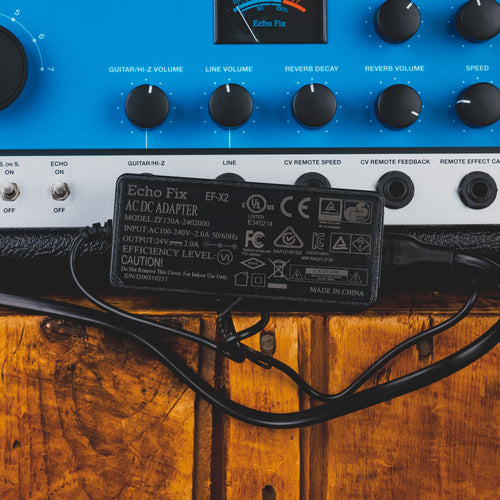 Echo Fix EF-X2 Analog Tape Echo and Reverb Effect, Blue w/Power Supply - Used