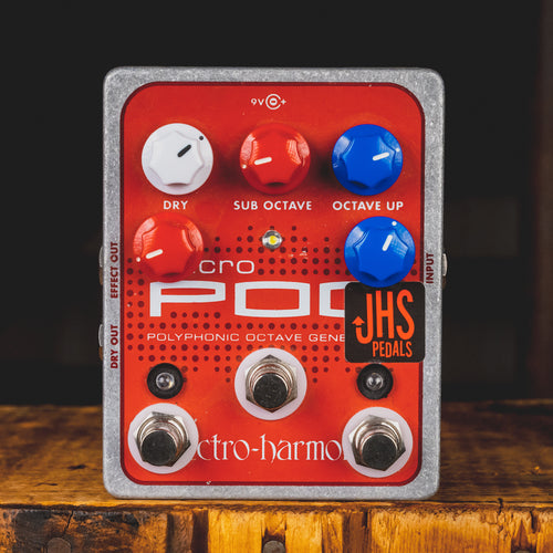 JHS/Electro Harmonix Micro Pog Effect Pedal w/Quadra Pog Mod