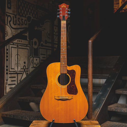 1984 Guild D-25C NT Acoustic-Electric Guitar, Natural w/OHSC - Used