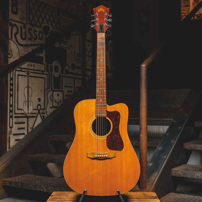1984 Guild D-25C NT Acoustic-Electric Guitar, Natural w/OHSC - Used