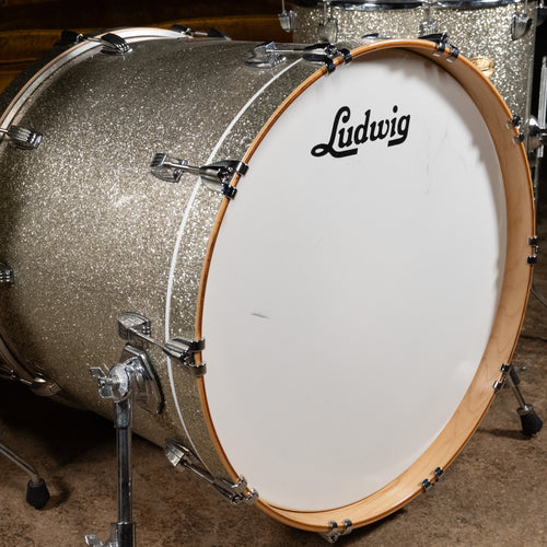 Ludwig Centennial Drum Set, 4 Piece Shell Pack, Silver Sparkle - Used