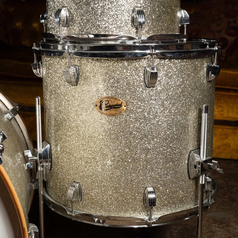 Ludwig Centennial Drum Set, 4 Piece Shell Pack, Silver Sparkle - Used