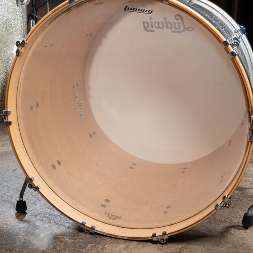 Ludwig Centennial Drum Set, 4 Piece Shell Pack, Silver Sparkle - Used
