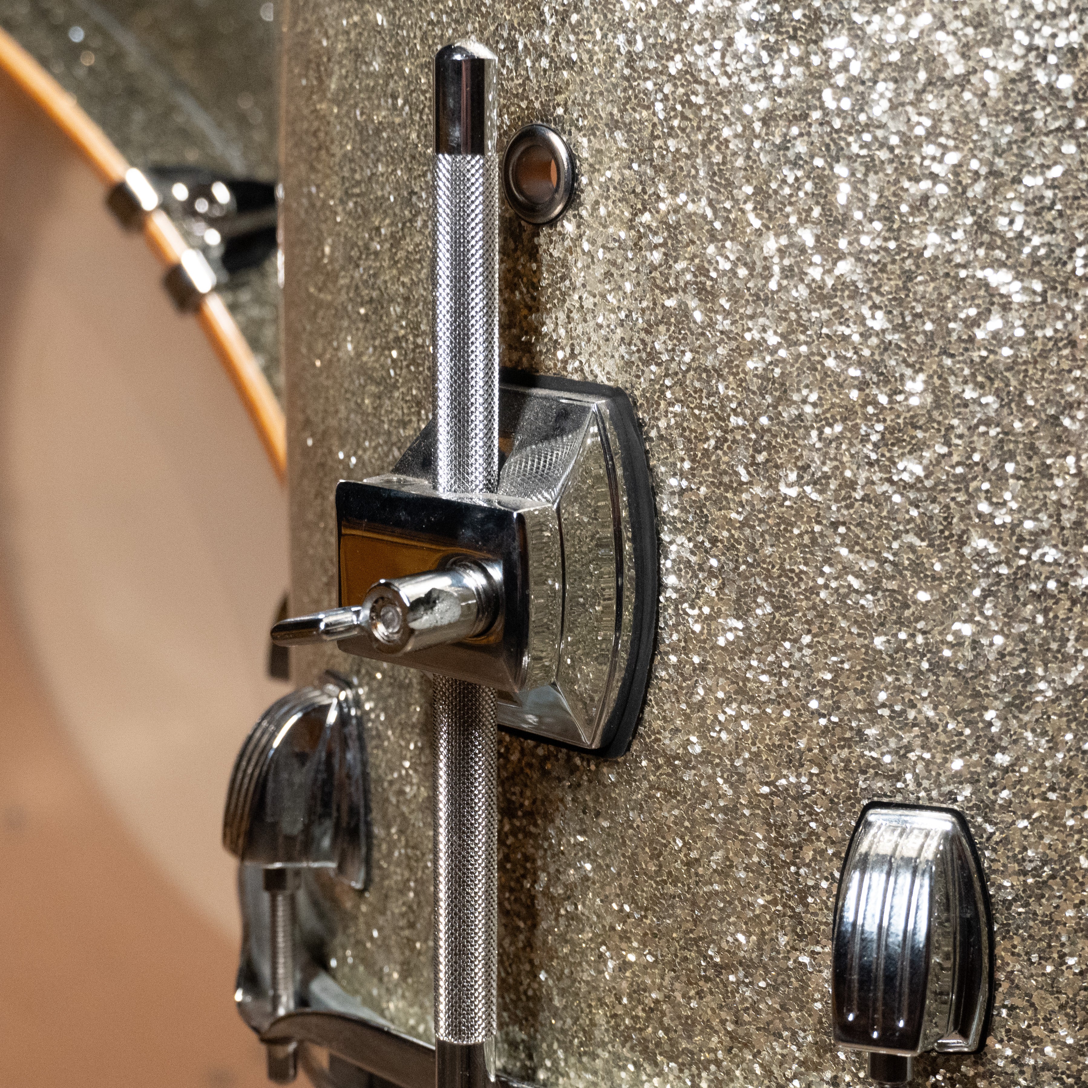 Ludwig Centennial Drum Set, 4 Piece Shell Pack, Silver Sparkle