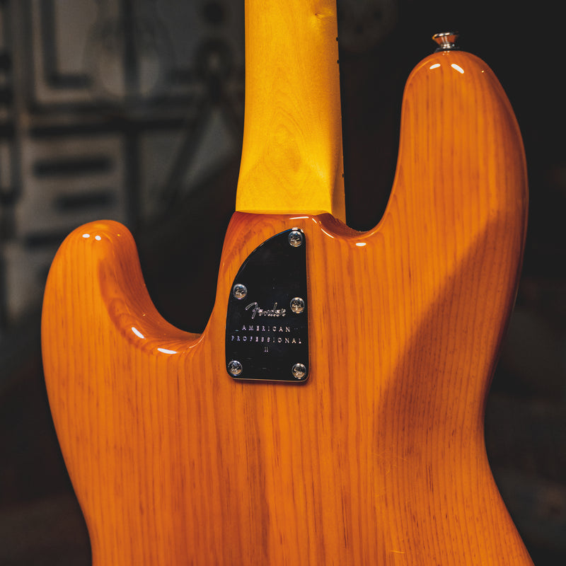 2021 Fender American Professional II Jazz Bass, Roasted Pine w/Case - Used