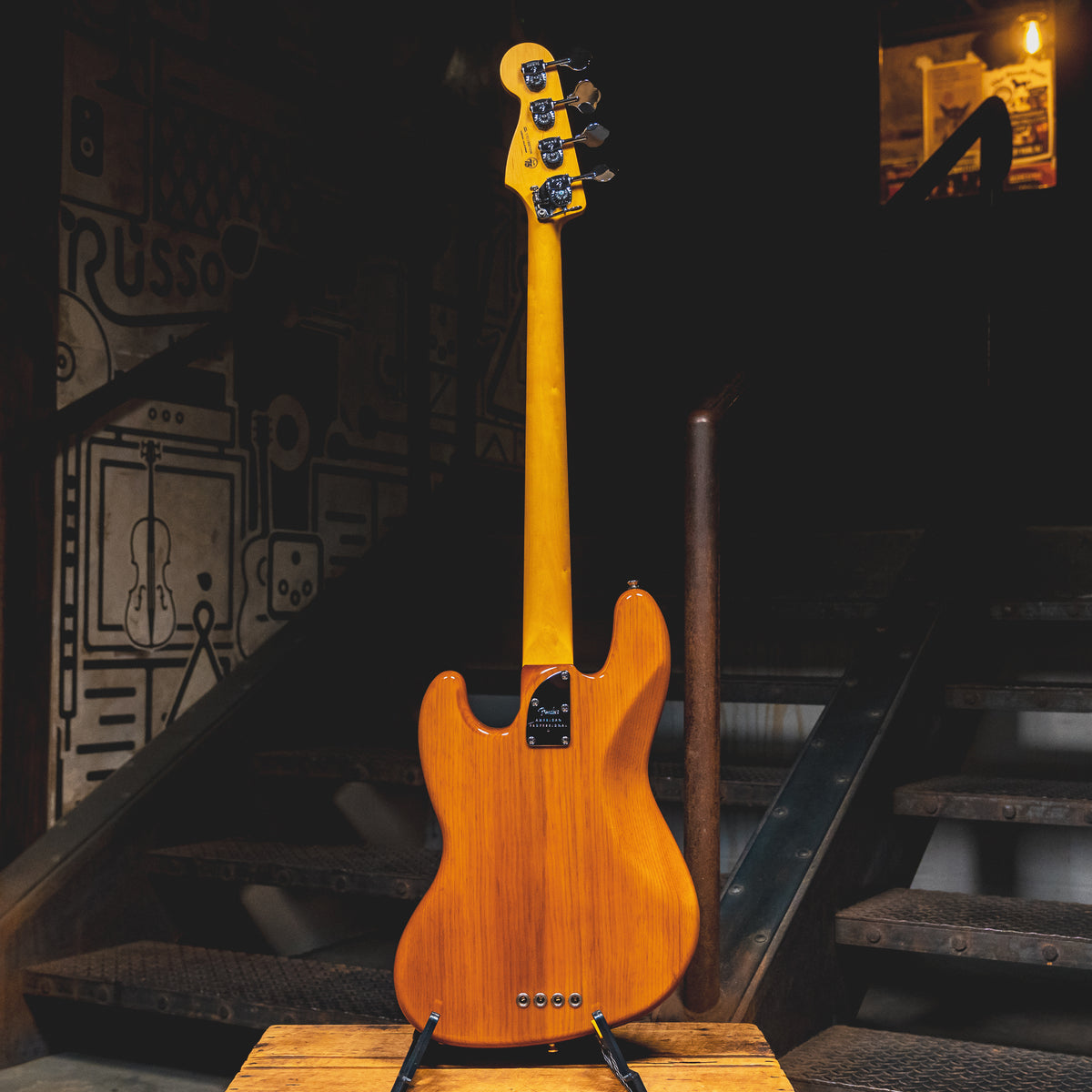 2021 Fender American Professional II Jazz Bass, Roasted Pine w/Case - Used