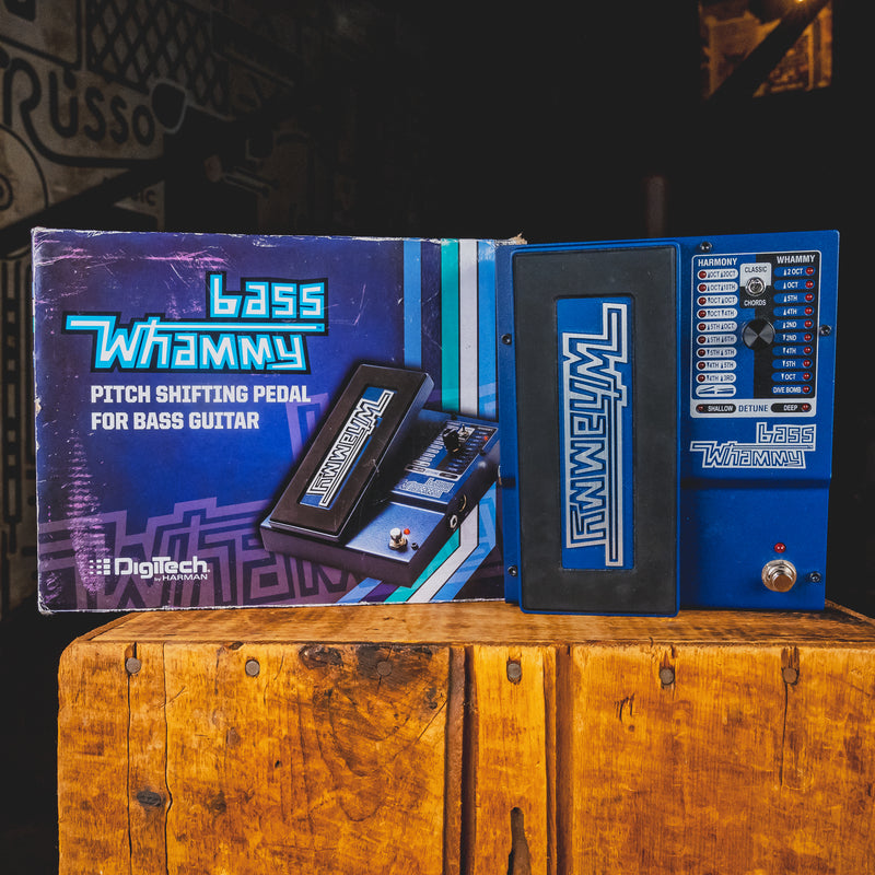bass whammy pedal Digitech Bass Whammy Pitch Shift Effect Pedal w/Box and Power Supply -