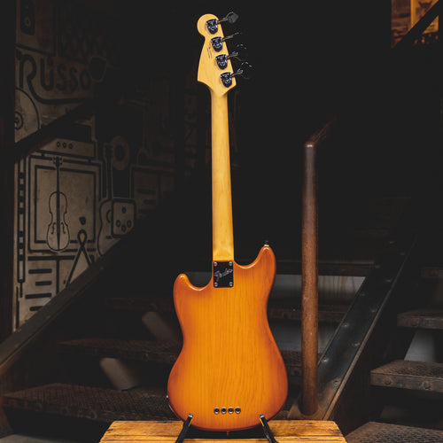 2022 Fender American Performer Mustang Bass, Honey Burst Satin w/OGB - Used