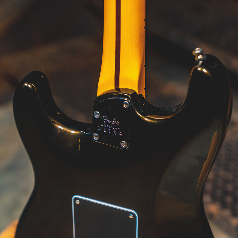 2020 Fender American Ultra Stratocaster HSS Electric Guitar, Texas Tea w/ OHSC - Used