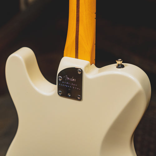 2021 Fender American Professional II Telecaster Deluxe Electric Guitar, Olympic White w/OHSC - Used