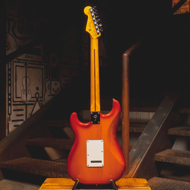 2021 Fender Player Stratocaster HSS Plus Top Electric Guitar, Aged Cherry Burst - Used