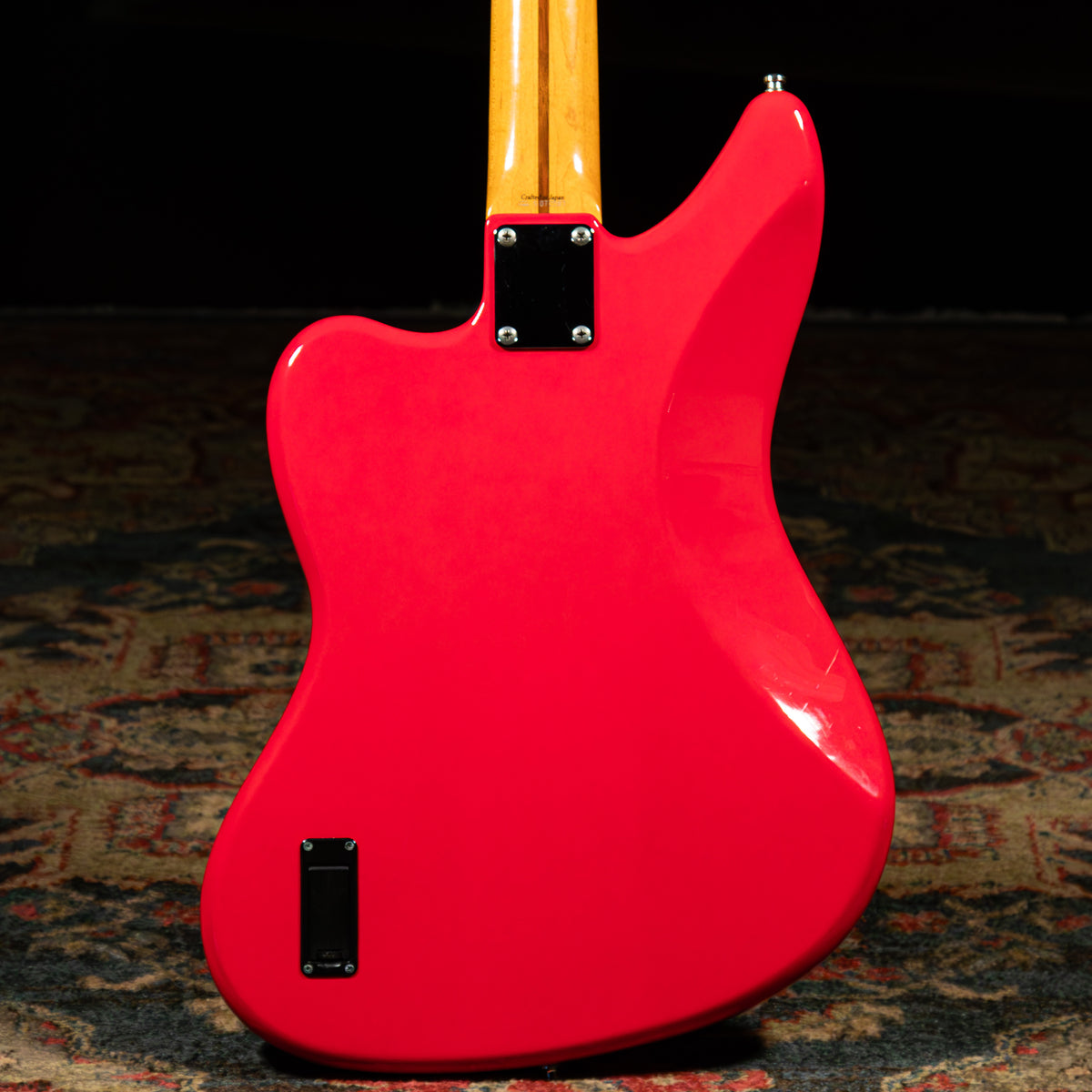 2007 Fender CIJ Deluxe Jaguar Bass Guitar, Hot Rod Red - Used