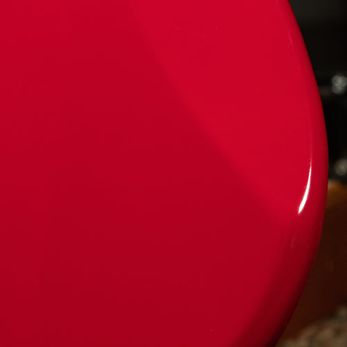 2007 Fender CIJ Deluxe Jaguar Bass Guitar, Hot Rod Red - Used