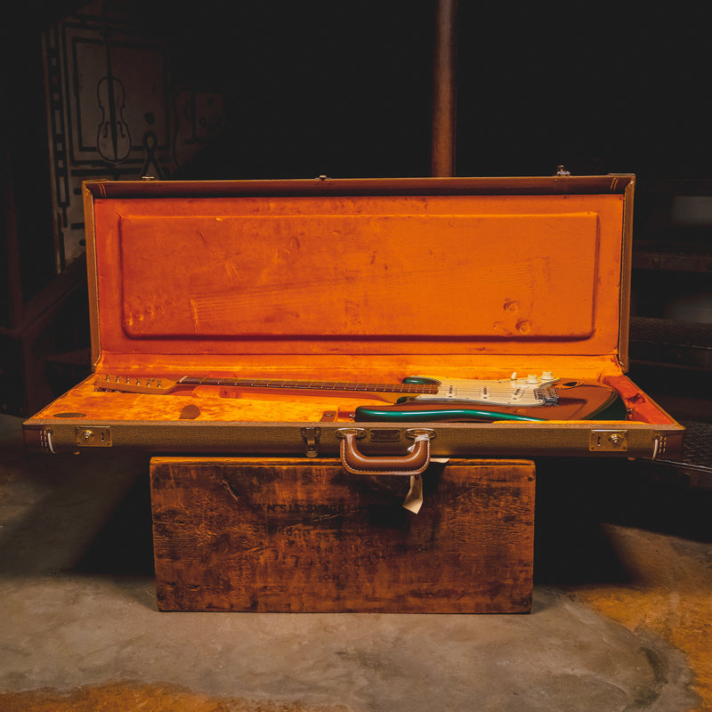 2013 Fender AVRI '59 Stratocaster Electric Guitar, Sherwood Green Metallic w/OHSC - Used