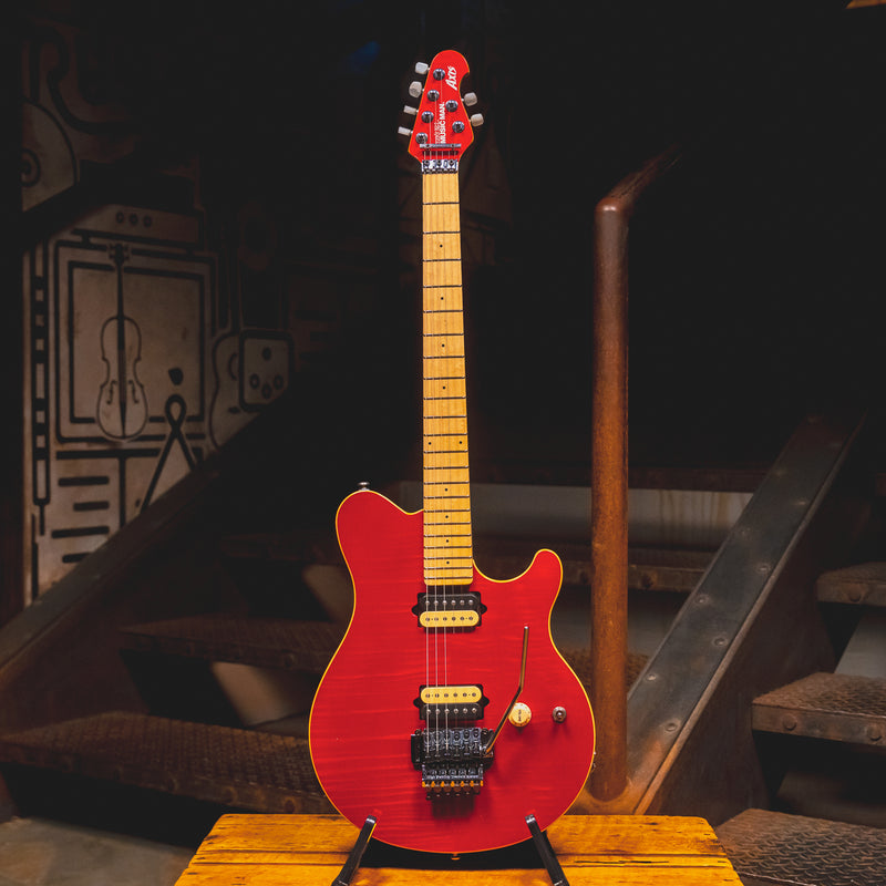 2006 Music Man Axis Electric Guitar, Translucent Red w/OHSC - Used