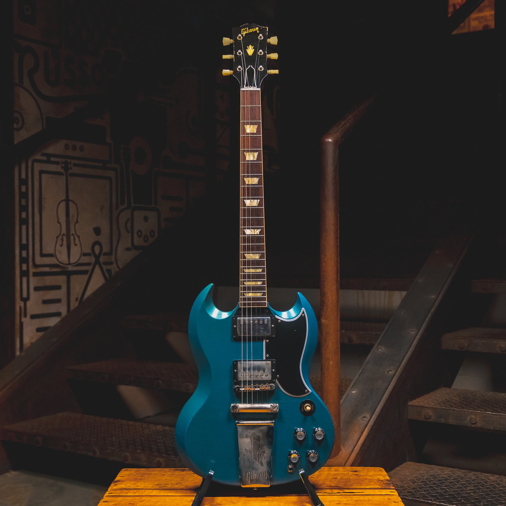 2023 Gibson Custom Shop '64 SG Murphy Lab Light Aged, Pelham Blue