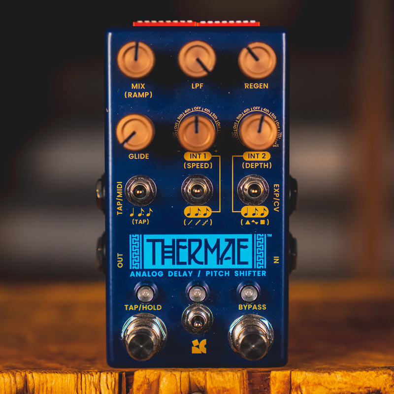 thermae pedal Chase Bliss Thermae Analog Delay and Harmonizer Effect Pedal