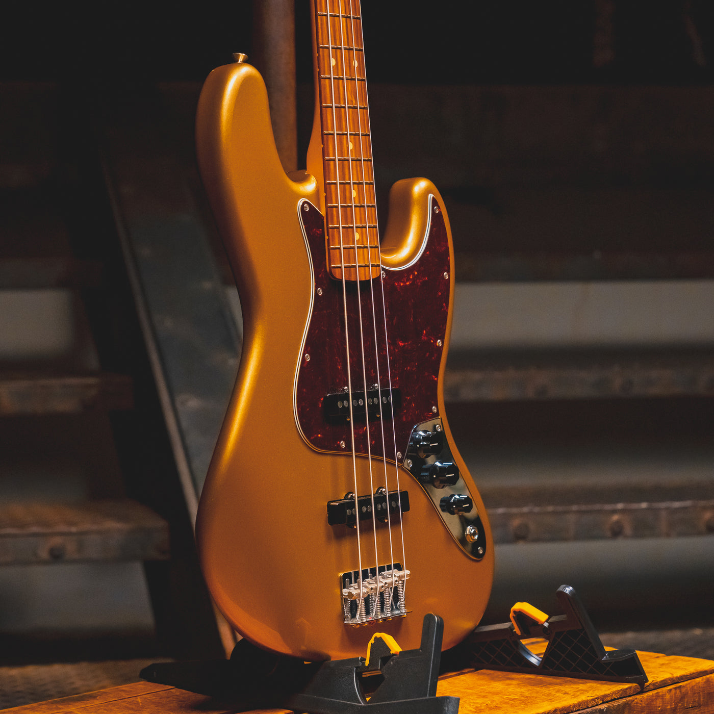 Firemist Gold 2019 Fender Vintera '60s Jazz Bass Guitar, Firemist Gold w/OGB - Used