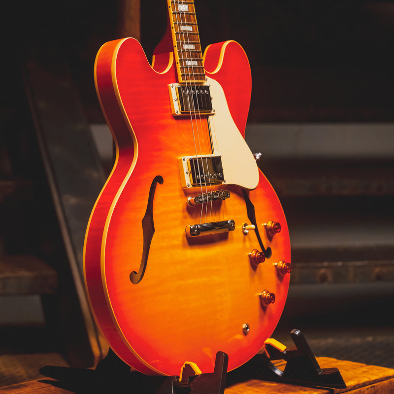 2018 Gibson ES-335 Figured Electric Guitar, Heritage Cherry Burst w/OHSC - Used