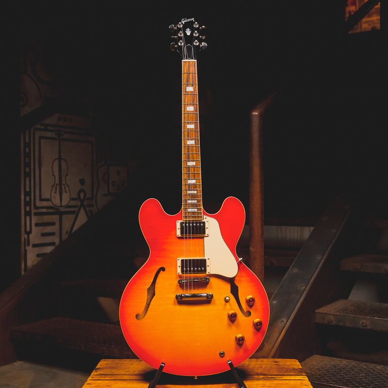 2018 Gibson ES-335 Figured Electric Guitar, Heritage Cherry Burst w/OHSC - Used