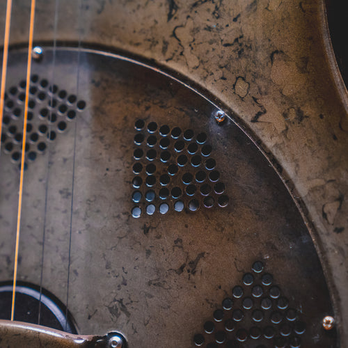 2018 National Reso-Phonic Black Rust Resonator w/ OHSC - Used