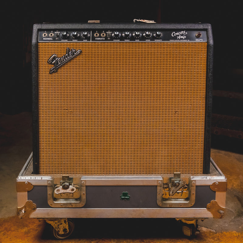 1964 Fender Concert Guitar Combo Tube Amplifier w/Calzone Road Case - Used