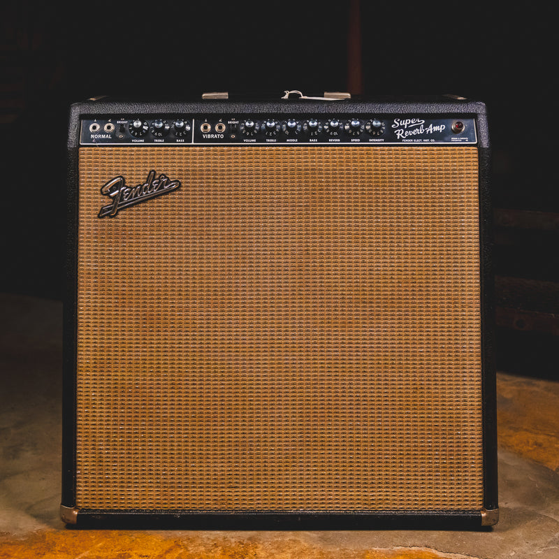 fender super reverb pedal 1963 Fender Super Reverb Guitar Combo Tube Amplifier