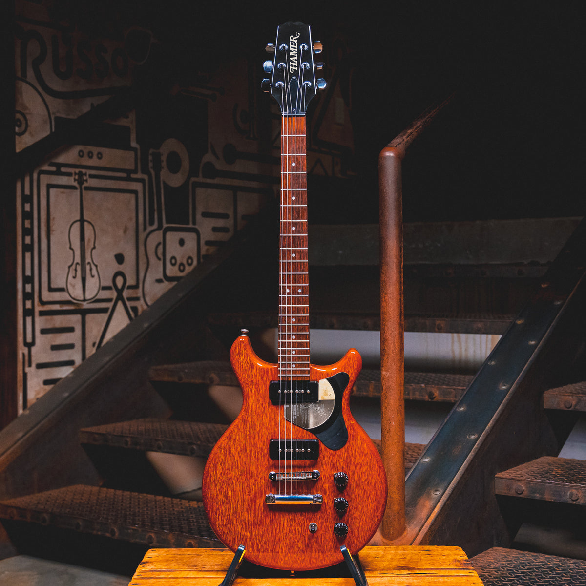 1995 Hamer Special DC Electric Guitar Natural w/ HSC - Used