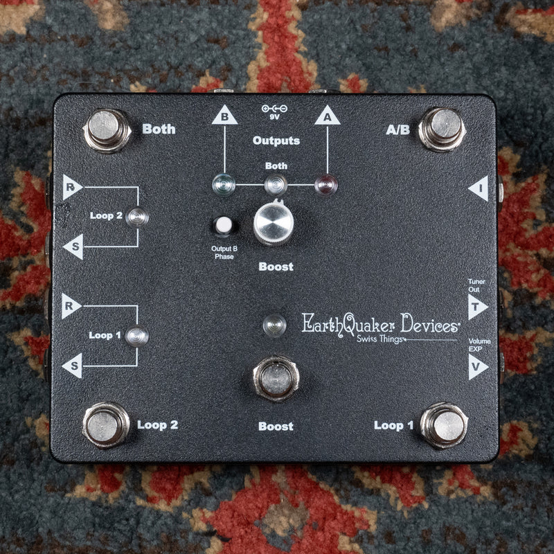 EarthQuaker Devices Swiss Things Pedalboard Reconciler Utility Routing Pedal w/Box - Used