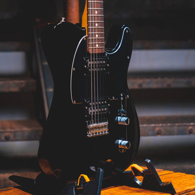 2016 Fender Standard Telecaster HH Electric Guitar, Black w/ Gig Bag - Used