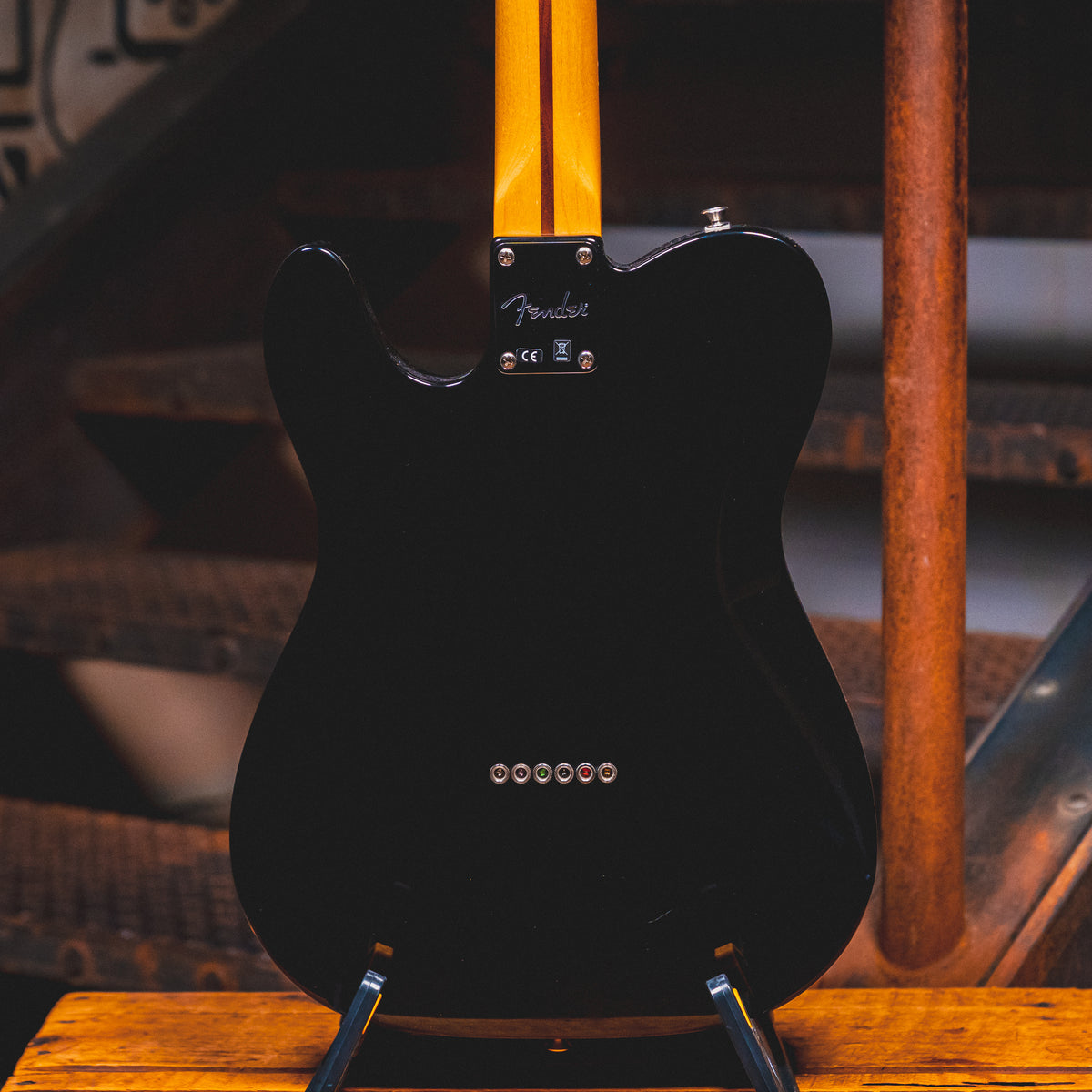 2016 Fender Standard Telecaster HH Electric Guitar, Black w/ Gig Bag - Used