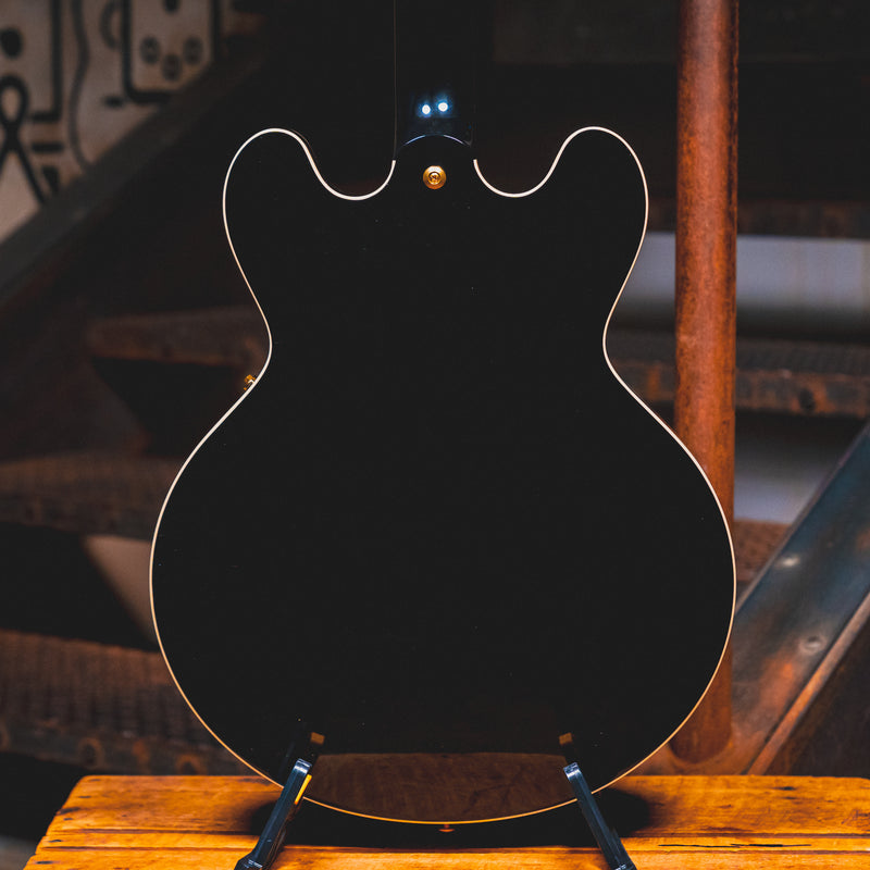 2023 Gibson ES-345 Electric Guitar, Ebony w/ Gold Hardware and OHSC - Used