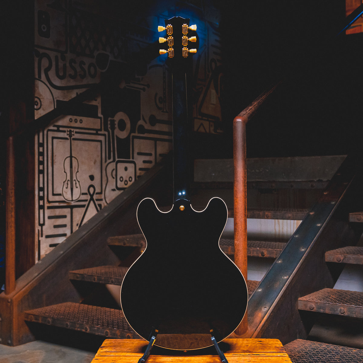 2023 Gibson ES-345 Electric Guitar, Ebony w/ Gold Hardware and OHSC - Used