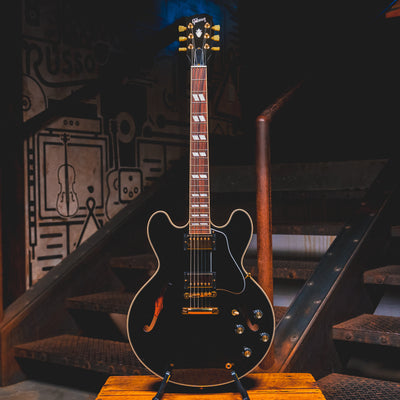 2023 Gibson ES-345 Electric Guitar, Ebony w/ Gold Hardware and OHSC - Used