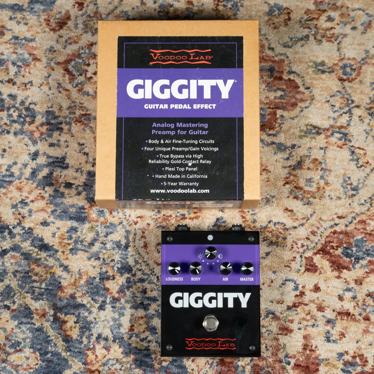 Voodoo Lab Giggity Analog Overdrive + Preamp Effect Pedal w/Original Box - Used