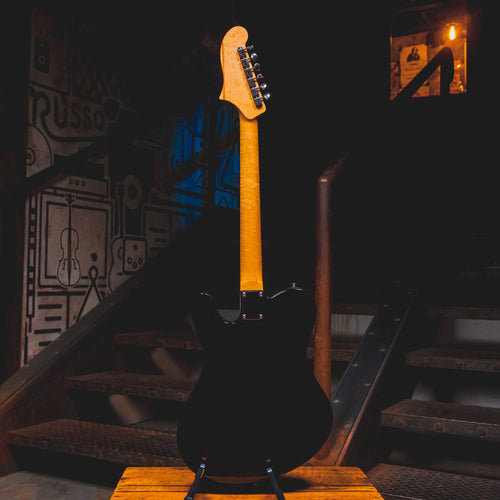 2022 Bilt ESG Electric Guitar, Black w/ OHSC - Used